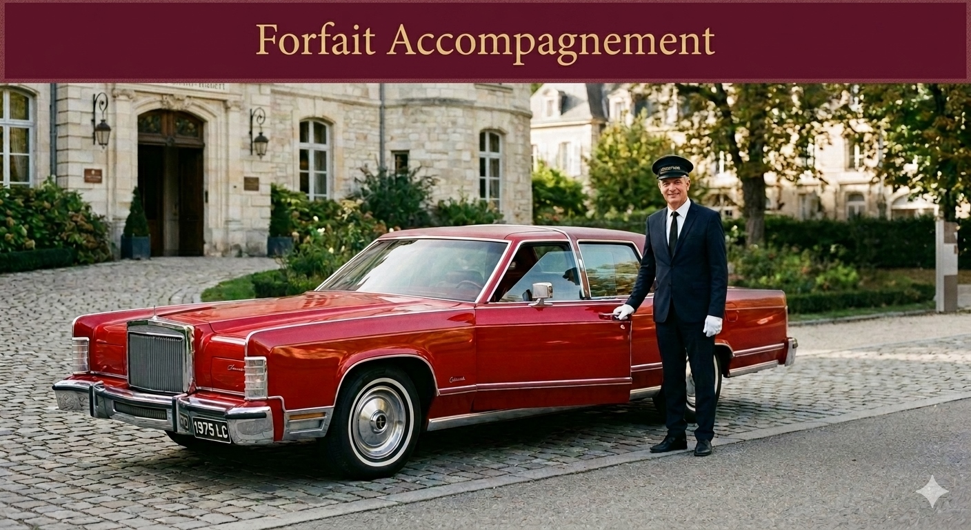 Forfait accompagnement avec chauffeur (3 heures)